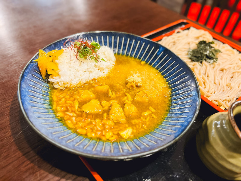 蕎麦打ち8点セット 飲める鶏天”に、本格スパイスカレーも！？ 〈手打ちそば 寧〉で味わう